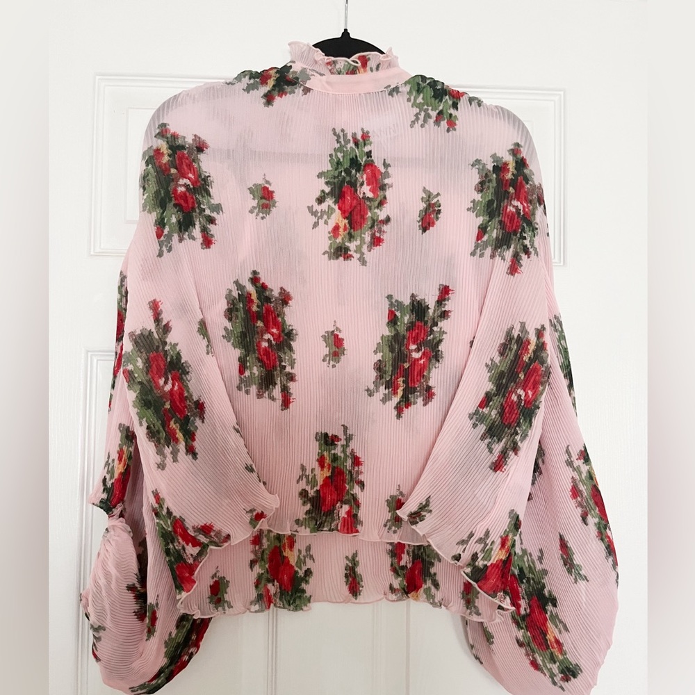GANNI floral blouse